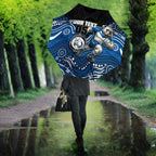 Custom Bulldogs Umbrella Dog Mascot With Aboriginal Indigenous