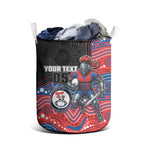 Custom Knights Laundry Basket Warrior Mascot With Aboriginal Indigenous