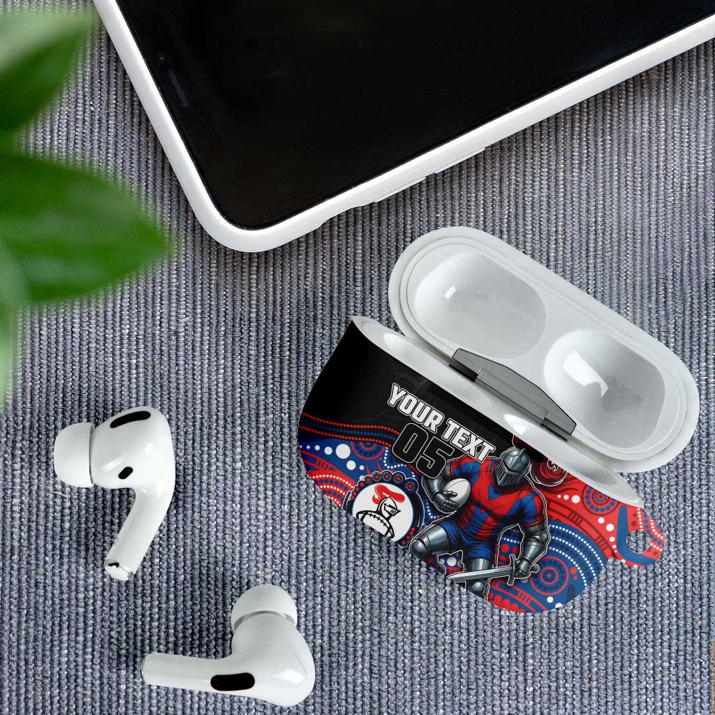 Custom Knights AirPods Case Warrior Mascot With Aboriginal Indigenous