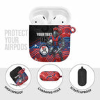 Custom Knights AirPods Case Warrior Mascot With Aboriginal Indigenous