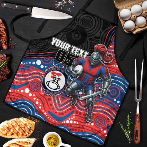 Custom Knights Apron Warrior Mascot With Aboriginal Indigenous