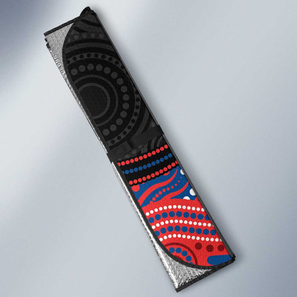 Custom Knights Auto Sun Shade Warrior Mascot With Aboriginal Indigenous