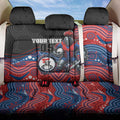 Custom Knights Back Car Seat Cover Warrior Mascot With Aboriginal Indigenous