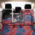 Custom Knights Back Car Seat Cover Warrior Mascot With Aboriginal Indigenous