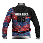 Custom Knights Baseball Jacket Warrior Mascot With Aboriginal Indigenous