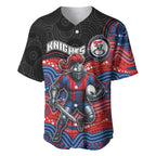 Custom Knights Baseball Jersey Warrior Mascot With Aboriginal Indigenous