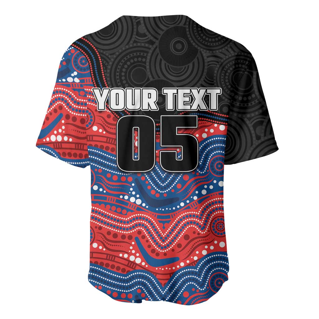 Custom Knights Baseball Jersey Warrior Mascot With Aboriginal Indigenous