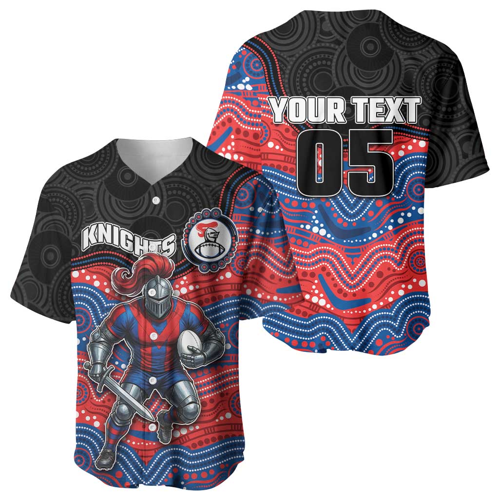 Custom Knights Baseball Jersey Warrior Mascot With Aboriginal Indigenous