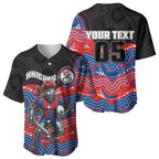 Custom Knights Baseball Jersey Warrior Mascot With Aboriginal Indigenous