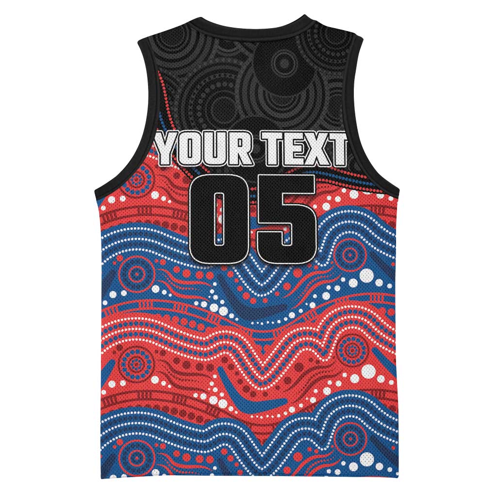 Custom Knights Basketball Jersey Warrior Mascot With Aboriginal Indigenous