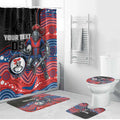 Custom Knights Bathroom Set Warrior Mascot With Aboriginal Indigenous