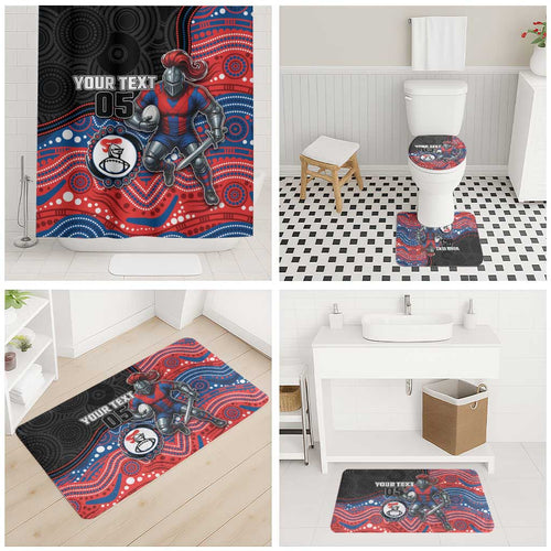 Custom Knights Bathroom Set Warrior Mascot With Aboriginal Indigenous