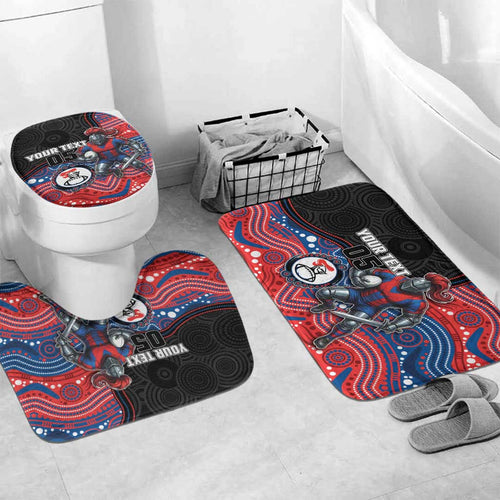 Custom Knights Bathroom Set Warrior Mascot With Aboriginal Indigenous
