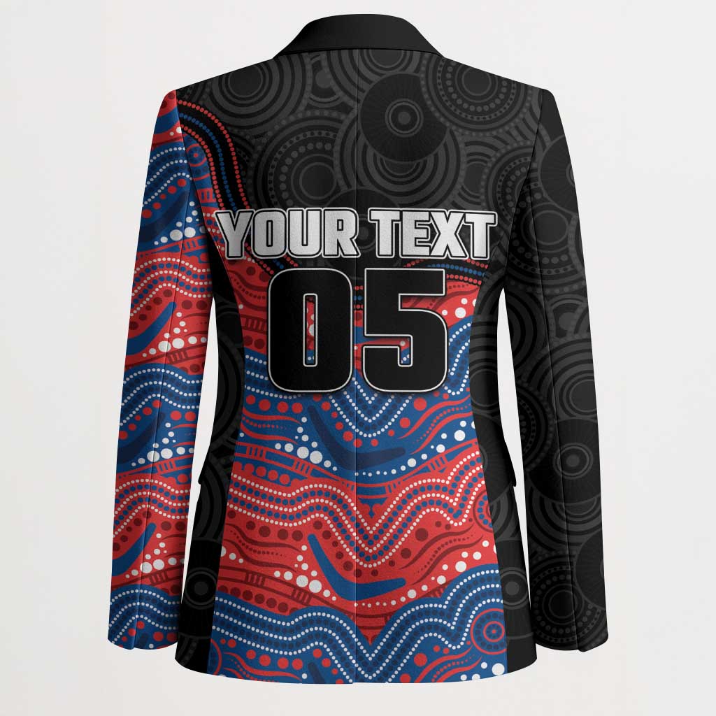 Custom Knights Blazer Warrior Mascot With Aboriginal Indigenous