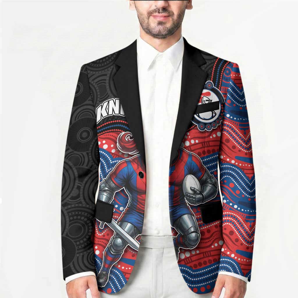 Custom Knights Blazer Warrior Mascot With Aboriginal Indigenous