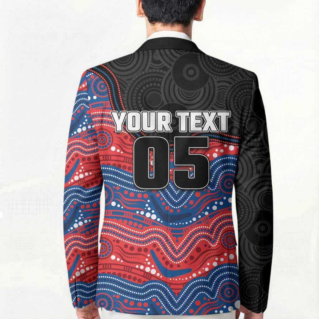 Custom Knights Blazer Warrior Mascot With Aboriginal Indigenous