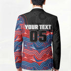 Custom Knights Blazer Warrior Mascot With Aboriginal Indigenous