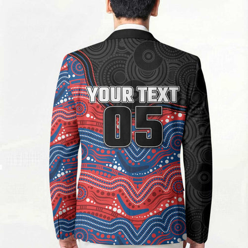 Custom Knights Blazer Warrior Mascot With Aboriginal Indigenous