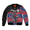 Custom Knights Bomber Jacket Warrior Mascot With Aboriginal Indigenous