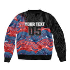 Custom Knights Bomber Jacket Warrior Mascot With Aboriginal Indigenous