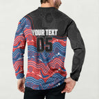 Custom Knights Button Sweatshirt Warrior Mascot With Aboriginal Indigenous
