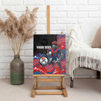 Custom Knights Canvas Wall Art Warrior Mascot With Aboriginal Indigenous