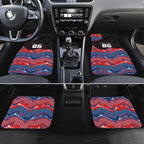 Custom Knights Car Mats Warrior Mascot With Aboriginal Indigenous