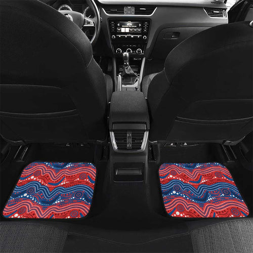 Custom Knights Car Mats Warrior Mascot With Aboriginal Indigenous