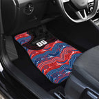 Custom Knights Car Mats Warrior Mascot With Aboriginal Indigenous