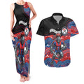 Custom Knights Couples Matching Tank Maxi Dress and Hawaiian Shirt Warrior Mascot With Aboriginal Indigenous
