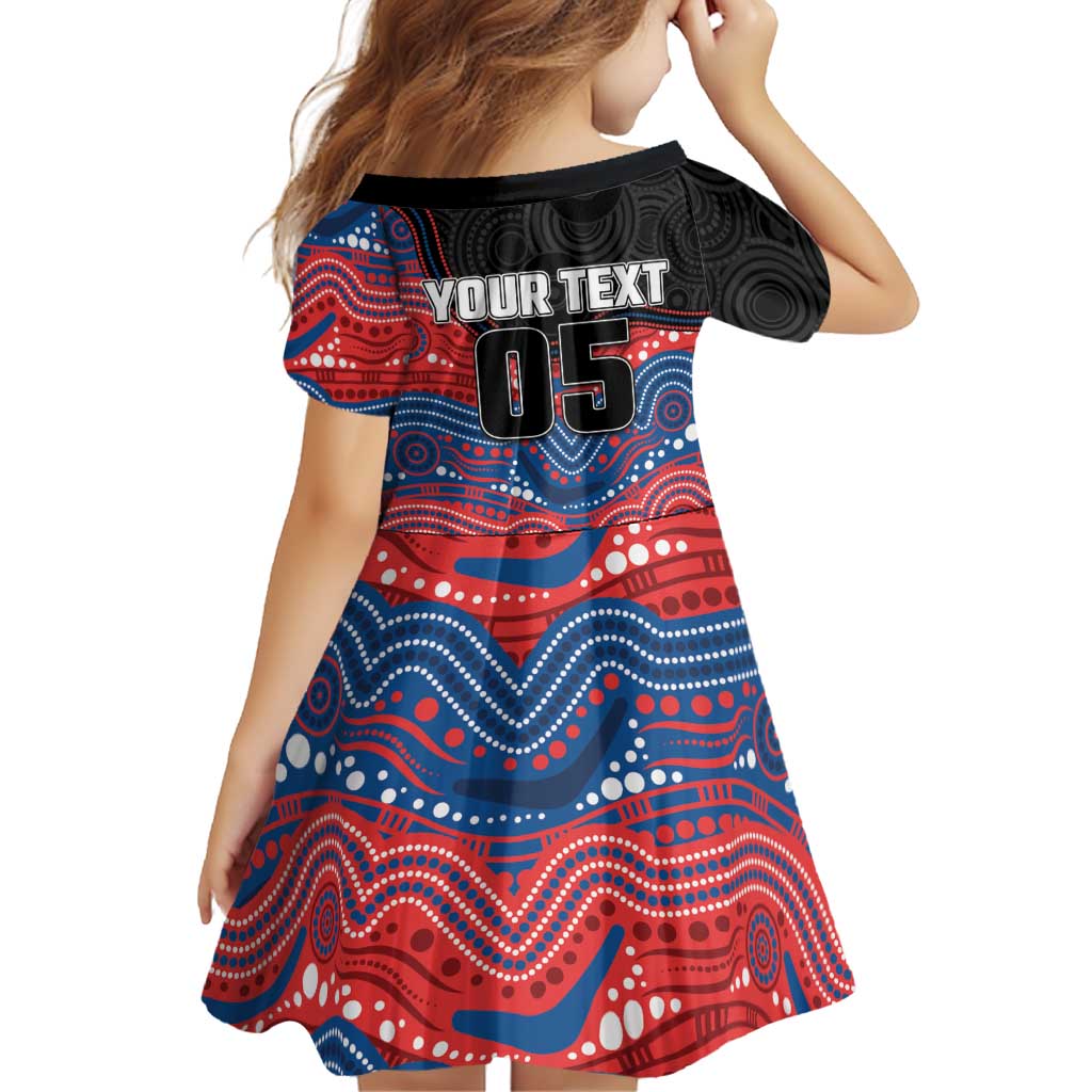 Custom Knights Family Matching Summer Maxi Dress and Hawaiian Shirt Warrior Mascot With Aboriginal Indigenous