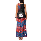 Custom Knights Family Matching Tank Maxi Dress and Hawaiian Shirt Warrior Mascot With Aboriginal Indigenous