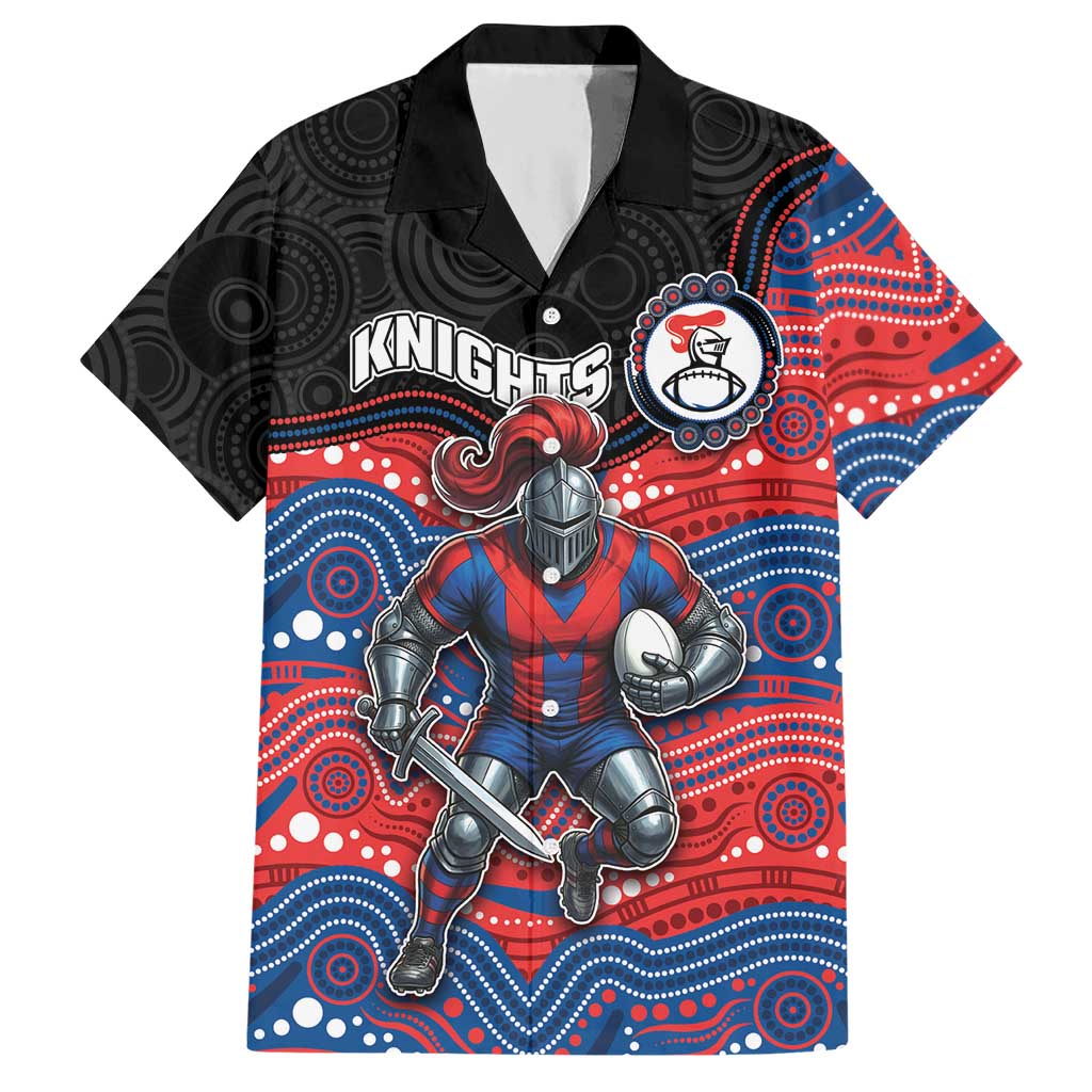 Custom Knights Hawaiian Shirt Warrior Mascot With Aboriginal Indigenous