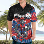 Custom Knights Hawaiian Shirt Warrior Mascot With Aboriginal Indigenous