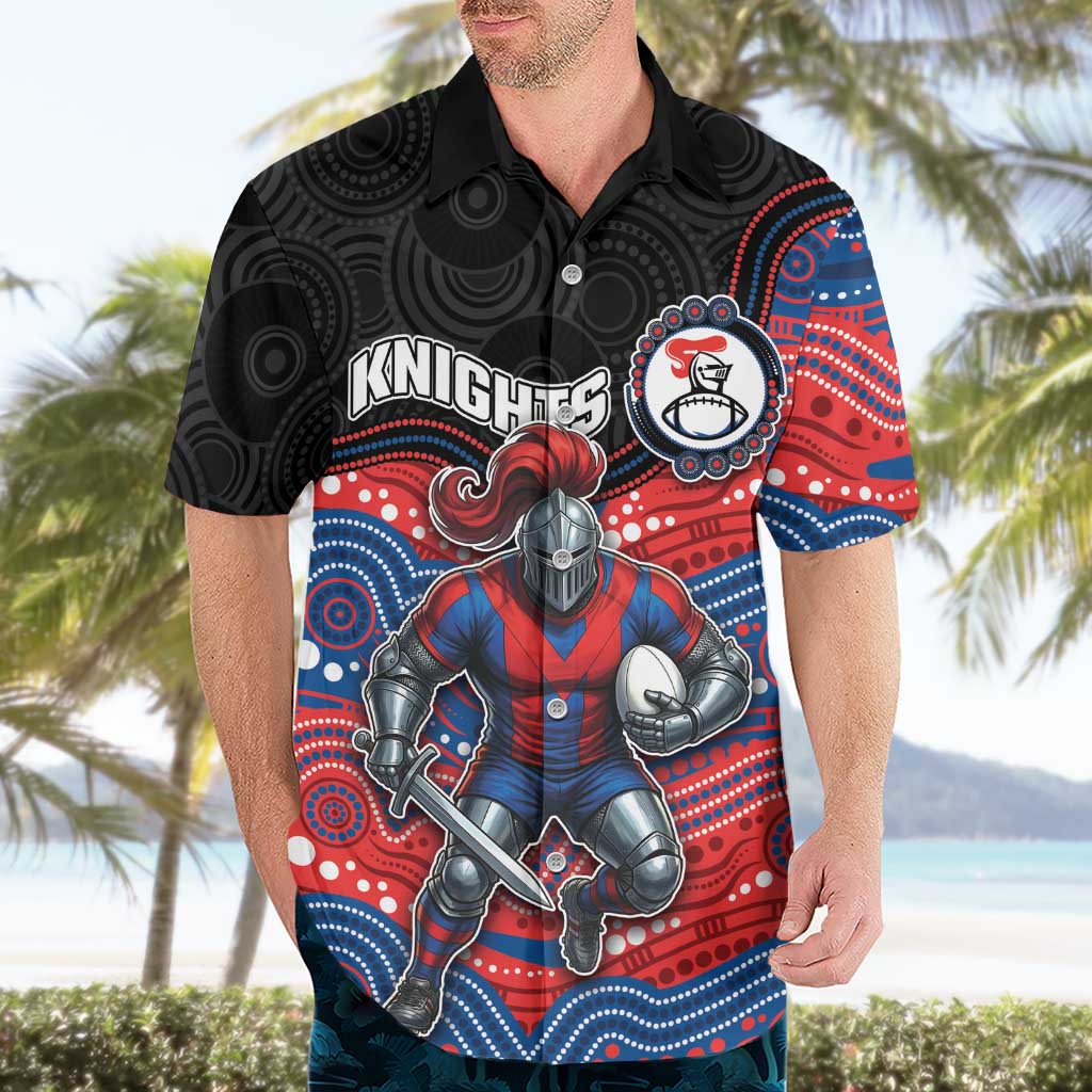 Custom Knights Hawaiian Shirt Warrior Mascot With Aboriginal Indigenous