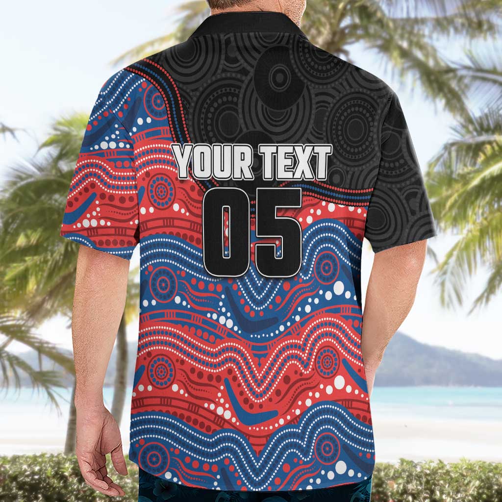 Custom Knights Hawaiian Shirt Warrior Mascot With Aboriginal Indigenous