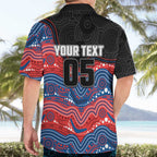Custom Knights Hawaiian Shirt Warrior Mascot With Aboriginal Indigenous