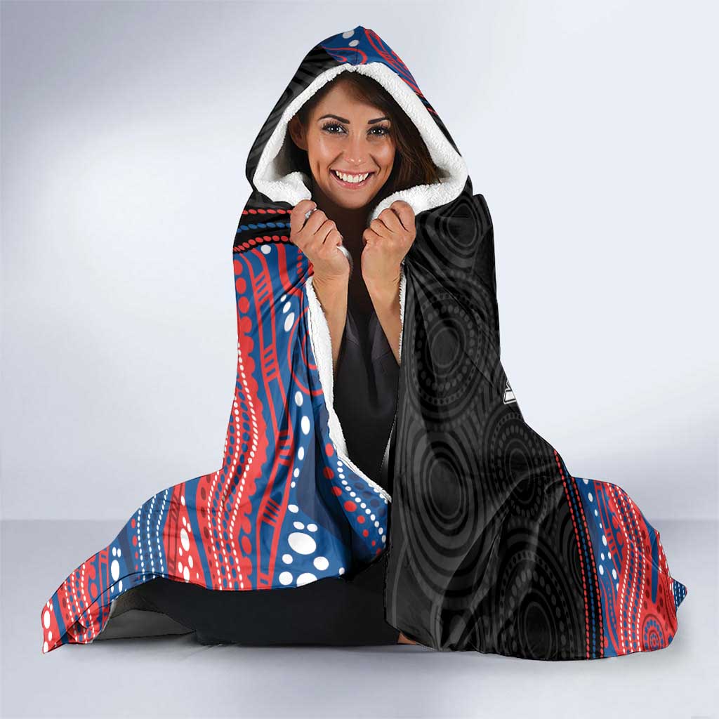 Custom Knights Hooded Blanket Warrior Mascot With Aboriginal Indigenous