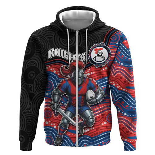 Custom Knights Hoodie Warrior Mascot With Aboriginal Indigenous