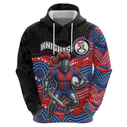 Custom Knights Hoodie Warrior Mascot With Aboriginal Indigenous