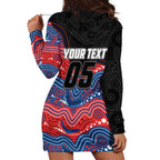 Custom Knights Hoodie Dress Warrior Mascot With Aboriginal Indigenous