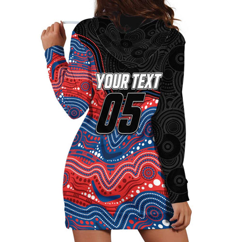Custom Knights Hoodie Dress Warrior Mascot With Aboriginal Indigenous