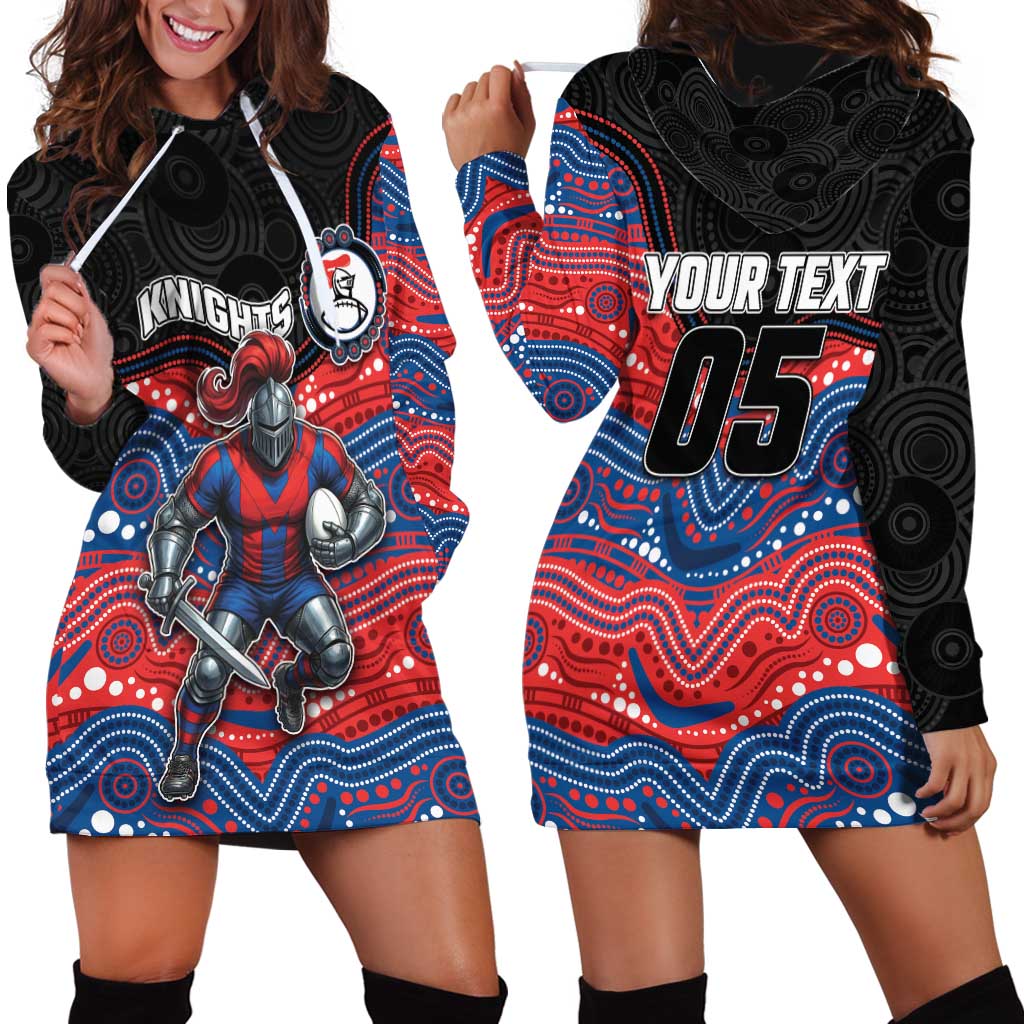 Custom Knights Hoodie Dress Warrior Mascot With Aboriginal Indigenous