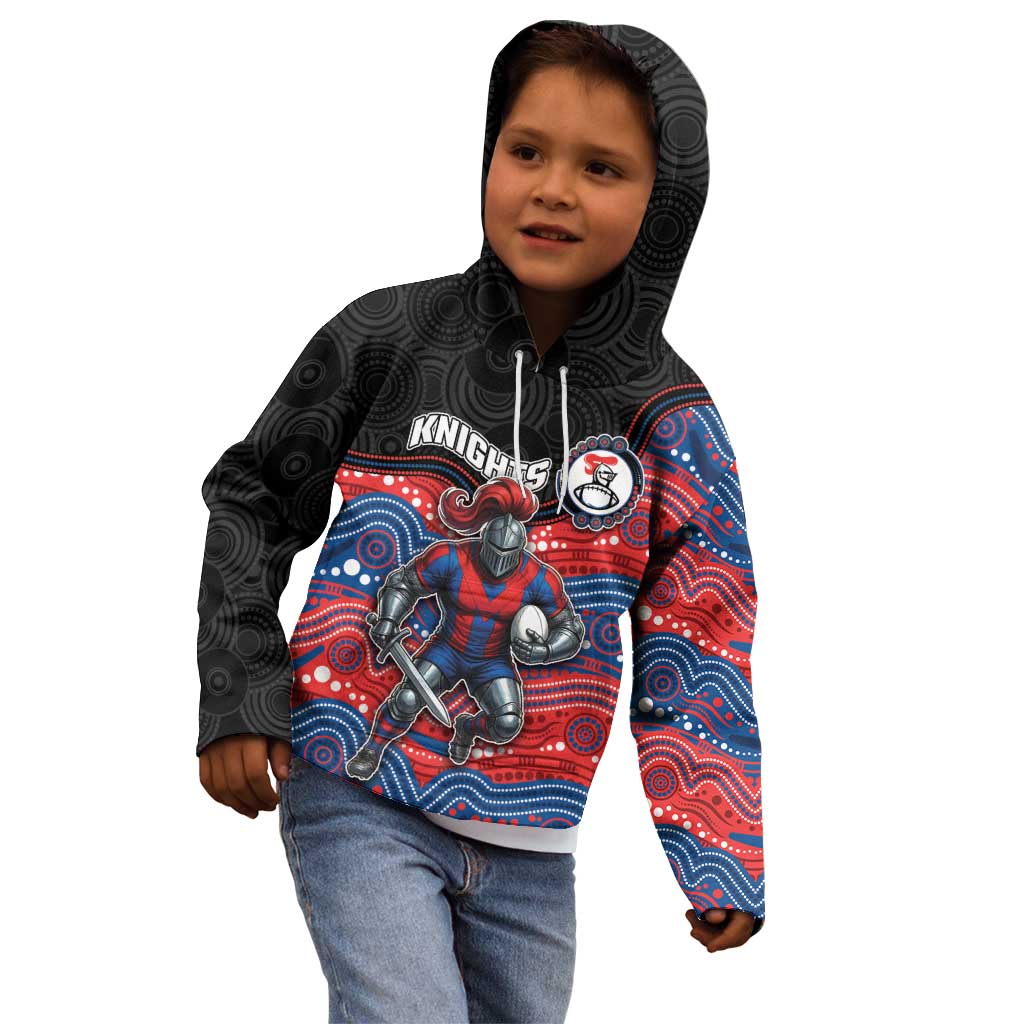 Custom Knights Kid Hoodie Warrior Mascot With Aboriginal Indigenous