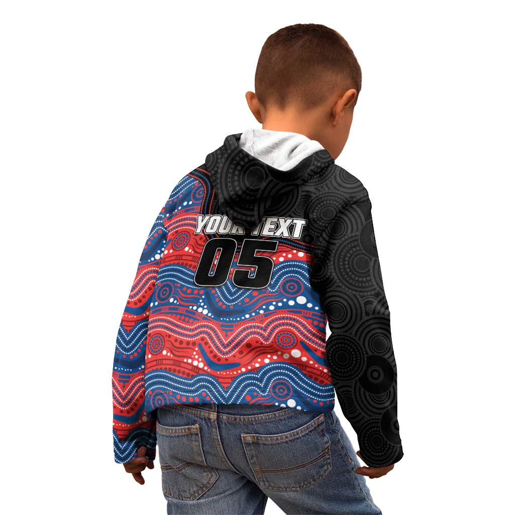 Custom Knights Kid Hoodie Warrior Mascot With Aboriginal Indigenous