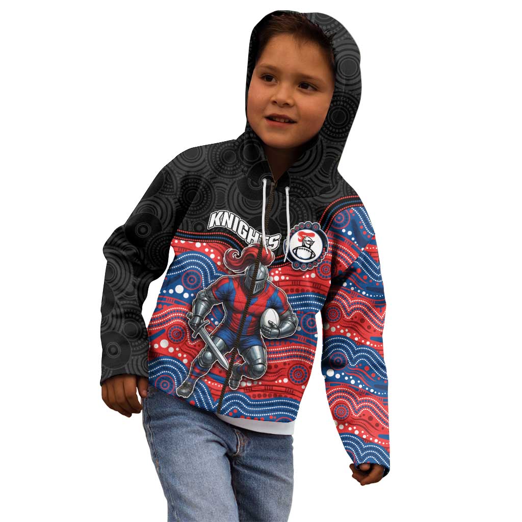 Custom Knights Kid Hoodie Warrior Mascot With Aboriginal Indigenous