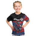 Custom Knights Kid T Shirt Warrior Mascot With Aboriginal Indigenous