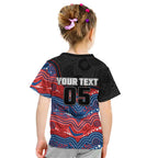 Custom Knights Kid T Shirt Warrior Mascot With Aboriginal Indigenous