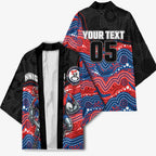 Custom Knights Kimono Warrior Mascot With Aboriginal Indigenous