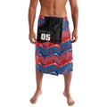 Custom Knights Lavalava Warrior Mascot With Aboriginal Indigenous